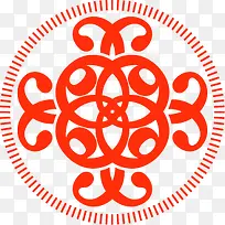 红色时尚欧式花纹-空若网 红色时尚欧式花纹-空若网