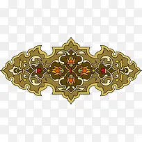 矢量黄色几何对称-空若网 矢量黄色几何对称-空若网