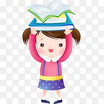 卡通可爱学习萌娃-空若网 卡通可爱学习萌娃-空若网