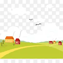 矢量乡村素材-空若网 矢量乡村素材-空若网
