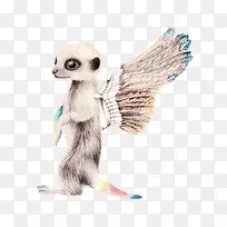 手绘创意彩色树懒-空若网 手绘创意彩色树懒-空若网