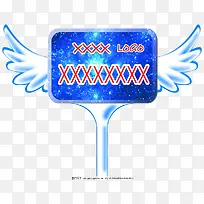 翅膀手举牌-空若网 翅膀手举牌-空若网