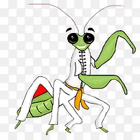 卡通螳螂先生-空若网 卡通螳螂先生-空若网