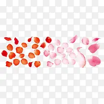 粉色橙色飞舞花朵-空若网 粉色橙色飞舞花朵-空若网