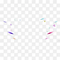 飞舞彩色不规则物-空若网 飞舞彩色不规则物-空若网