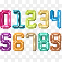 创意彩色数字-空若网 创意彩色数字-空若网