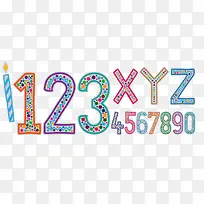 圣诞数字卡通-空若网 圣诞数字卡通-空若网