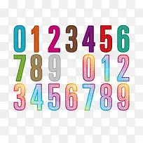 彩色卡通数字-空若网 彩色卡通数字-空若网