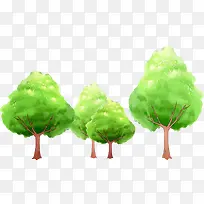 风景图手绘插画树木-空若网 风景图手绘插画树木-空若网