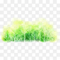 韩式风景树林插画-空若网 韩式风景树林插画-空若网