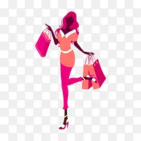 卡通时尚女郎购物-空若网 卡通时尚女郎购物-空若网