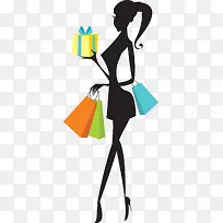 卡通时尚女郎购物-空若网 卡通时尚女郎购物-空若网