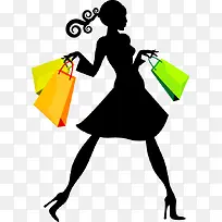 卡通时尚女郎购物-空若网 卡通时尚女郎购物-空若网