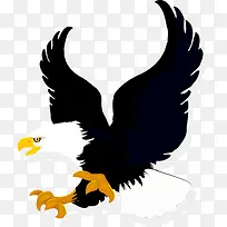 老鹰卡通时尚矢量动物插画-空若网 老鹰卡通时尚矢量动物插画-空若网