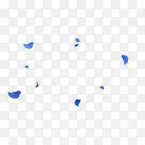 蓝色小花飘散设计电商-空若网 蓝色小花飘散设计电商-空若网