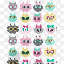 创意设计猫头背景-空若网 创意设计猫头背景-空若网