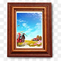 实木创意相框布景-空若网 实木创意相框布景-空若网