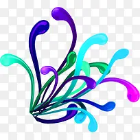 彩色时尚花纹卡通-空若网 彩色时尚花纹卡通-空若网