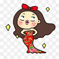 卡通时尚女孩装饰-空若网 卡通时尚女孩装饰-空若网