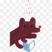 棕色插画卡通小狗-空若网 棕色插画卡通小狗-空若网