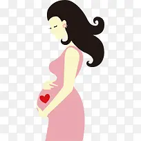 手绘卡通孕妇图案-空若网 手绘卡通孕妇图案-空若网