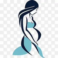 手绘卡通孕妇图案-空若网 手绘卡通孕妇图案-空若网