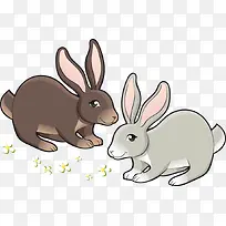 矢量卡通兔子-空若网 矢量卡通兔子-空若网