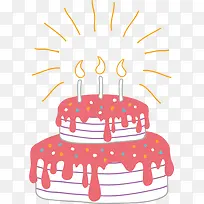 生日蛋糕矢量-空若网 生日蛋糕矢量-空若网