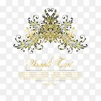 金色欧式花边纹边框-空若网 金色欧式花边纹边框-空若网