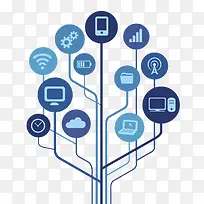 大数据树矢量素材-空若网 大数据树矢量素材-空若网