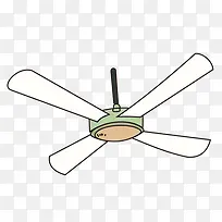 卡通白色风扇-空若网 卡通白色风扇-空若网