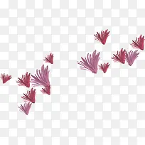 手绘线条花卉插画-空若网 手绘线条花卉插画-空若网