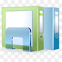 手绘彩色办公用品-空若网 手绘彩色办公用品-空若网