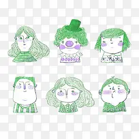 手绘女孩-空若网 手绘女孩-空若网