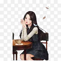 手绘女孩-空若网 手绘女孩-空若网