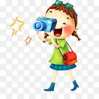 卡通小女孩摄影小女孩-空若网 卡通小女孩摄影小女孩-空若网