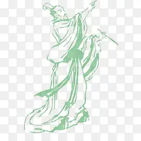 屈原png矢量素材-空若网 屈原png矢量素材-空若网