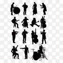 矢量人物剪影-空若网 矢量人物剪影-空若网