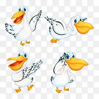 矢量卡通鸭子-空若网 矢量卡通鸭子-空若网