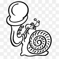 蜗牛 手绘-空若网 蜗牛 手绘-空若网