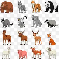 矢量陆地动物-空若网 矢量陆地动物-空若网