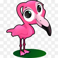 可爱卡通火烈鸟矢量图-空若网 可爱卡通火烈鸟矢量图-空若网