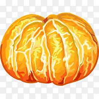 手绘桔子水果黄色-空若网 手绘桔子水果黄色-空若网