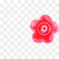 手绘红色水彩小花-空若网 手绘红色水彩小花-空若网