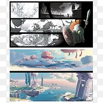 手绘卡通动物小猪-空若网 手绘卡通动物小猪-空若网