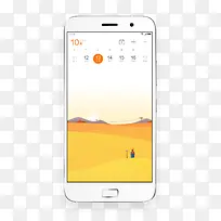 白色手机上的日历-空若网 白色手机上的日历-空若网