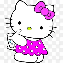 可爱手绘粉色猫咪-空若网 可爱手绘粉色猫咪-空若网