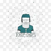 卡通手绘胡子大叔-空若网 卡通手绘胡子大叔-空若网