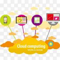 云数据矢量素材-空若网 云数据矢量素材-空若网