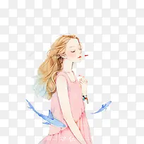 ���·�ɫ��Ů�廭-������